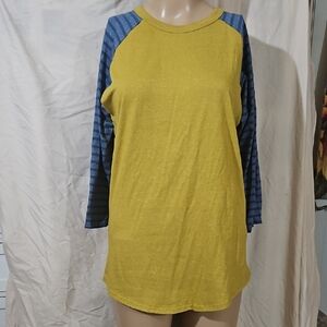 LuLaRoe Mustard Yellow Top